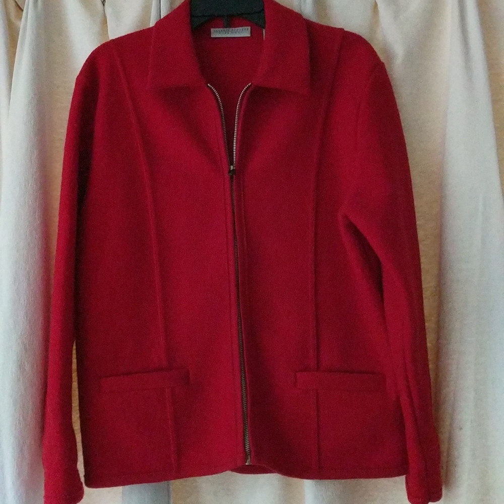 Valerie Stevens Women's 100% Pure Wool Jacket Made in Italy Size M